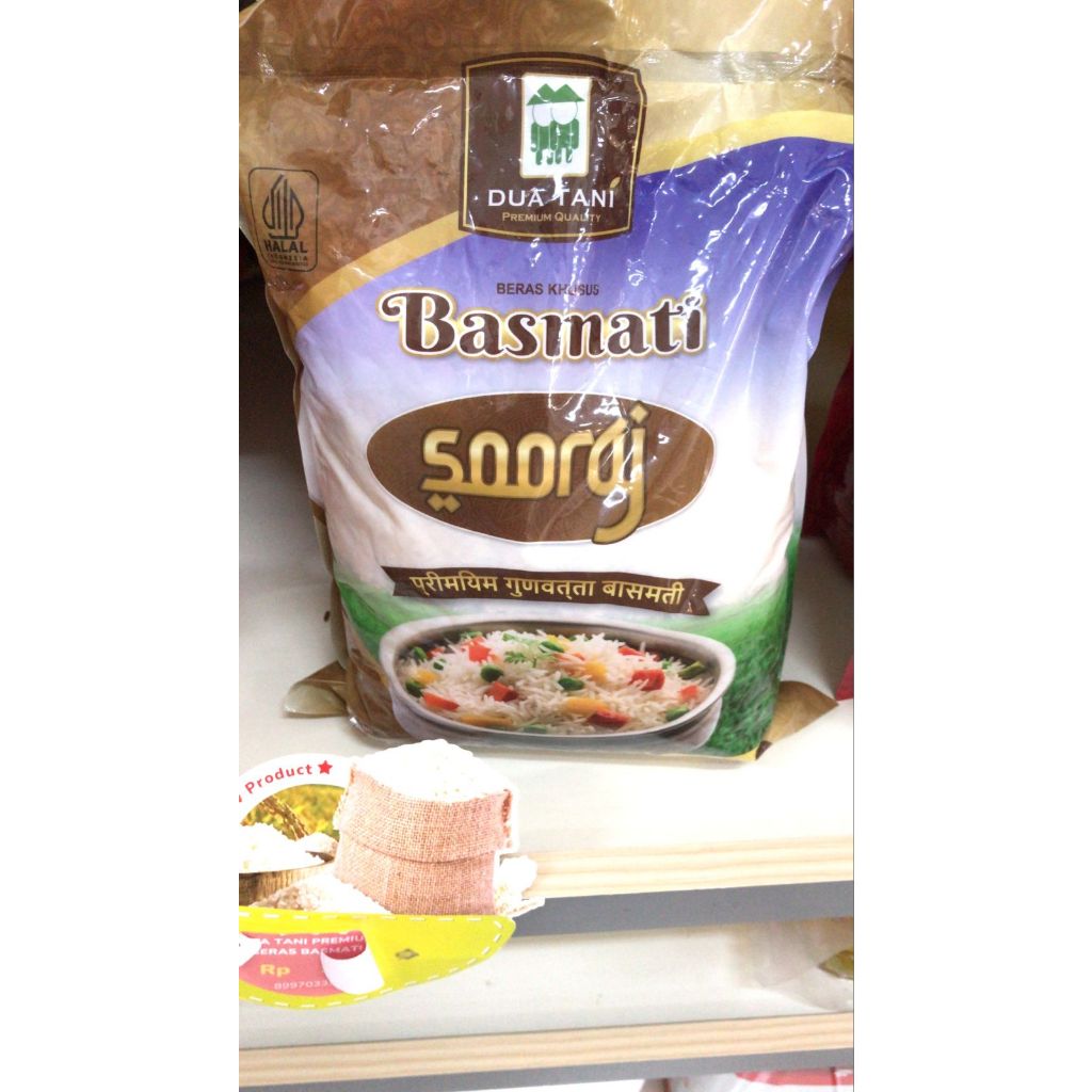 BERAS BASMATI DUA TANI UKURAN 2 KG