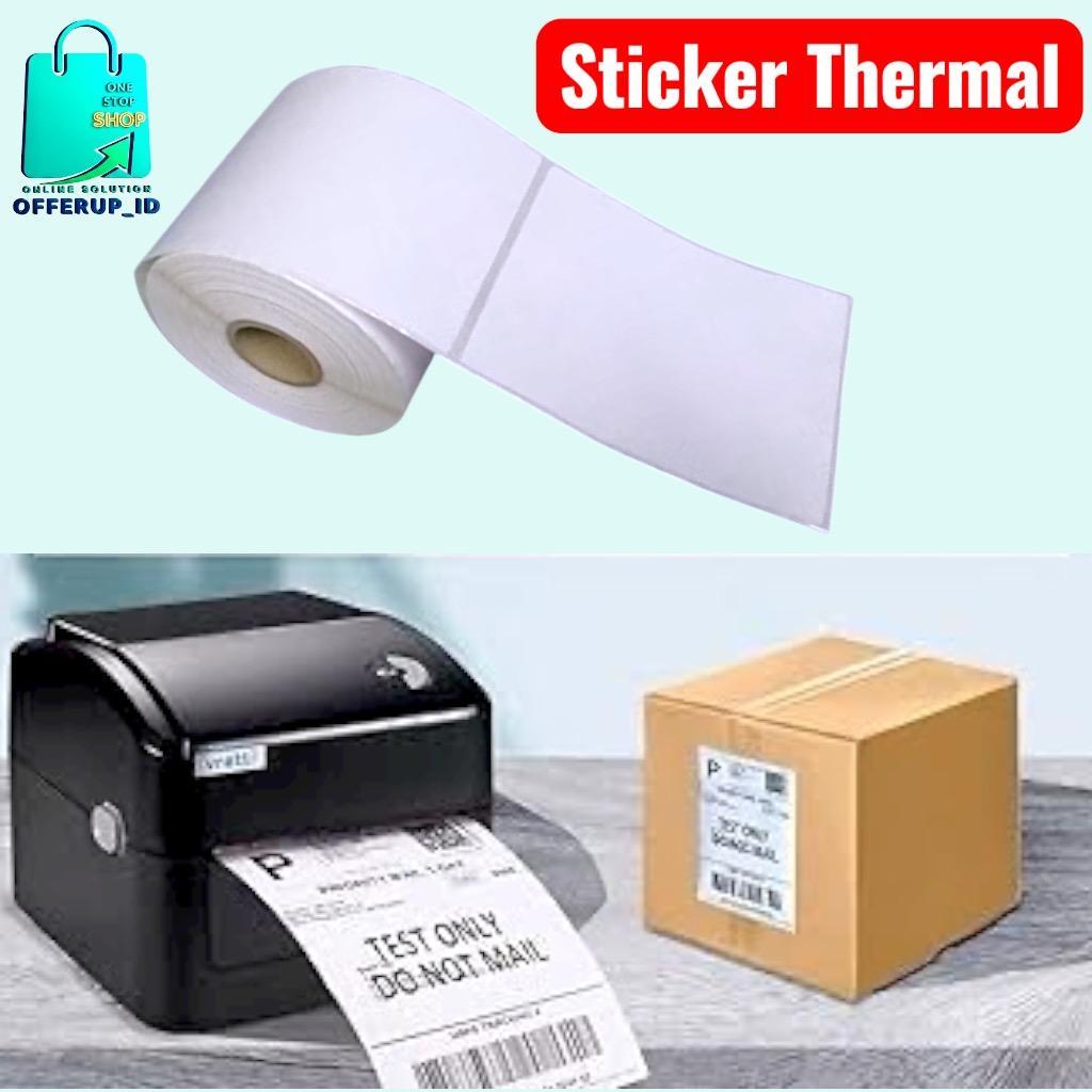 RESI KERTAS THERMAL LABEL STICKER ROLL