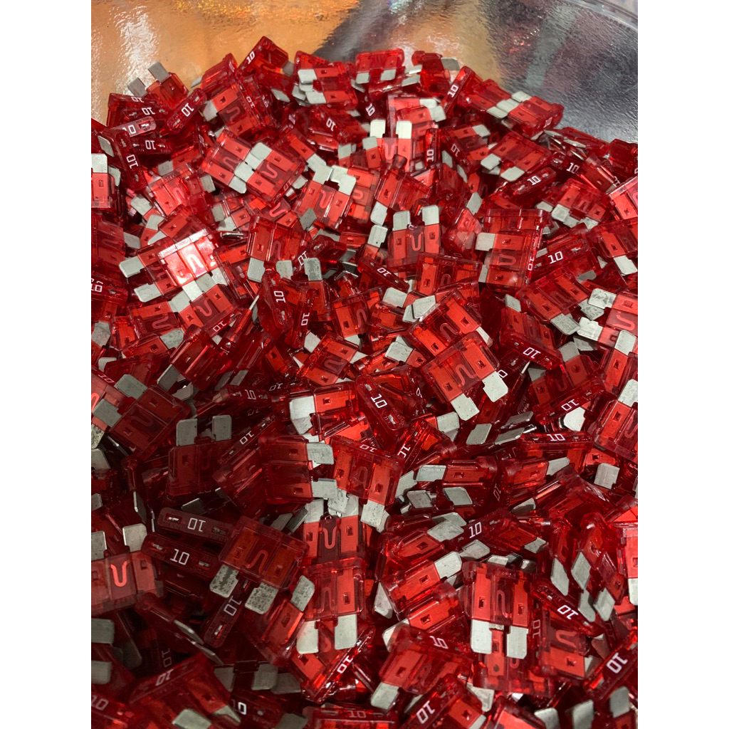 HARGA 10PCS SEKRING TANCAP 10A SEKRING MOBIL MOTOR UNIVERSAL / SEKRING MOBIL MOTOR