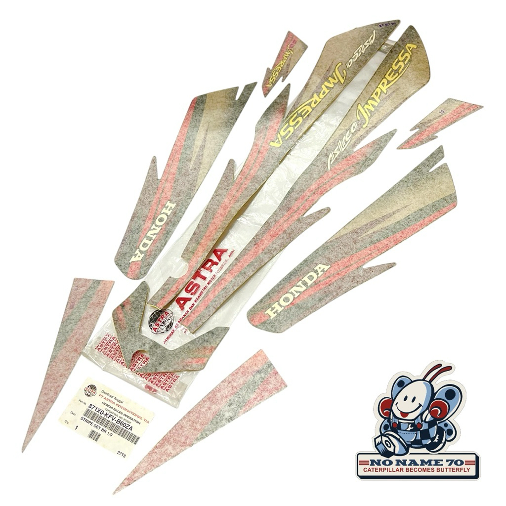 Striping Sticker Stiker List Body Honda Astrea Impressa Impresa Original