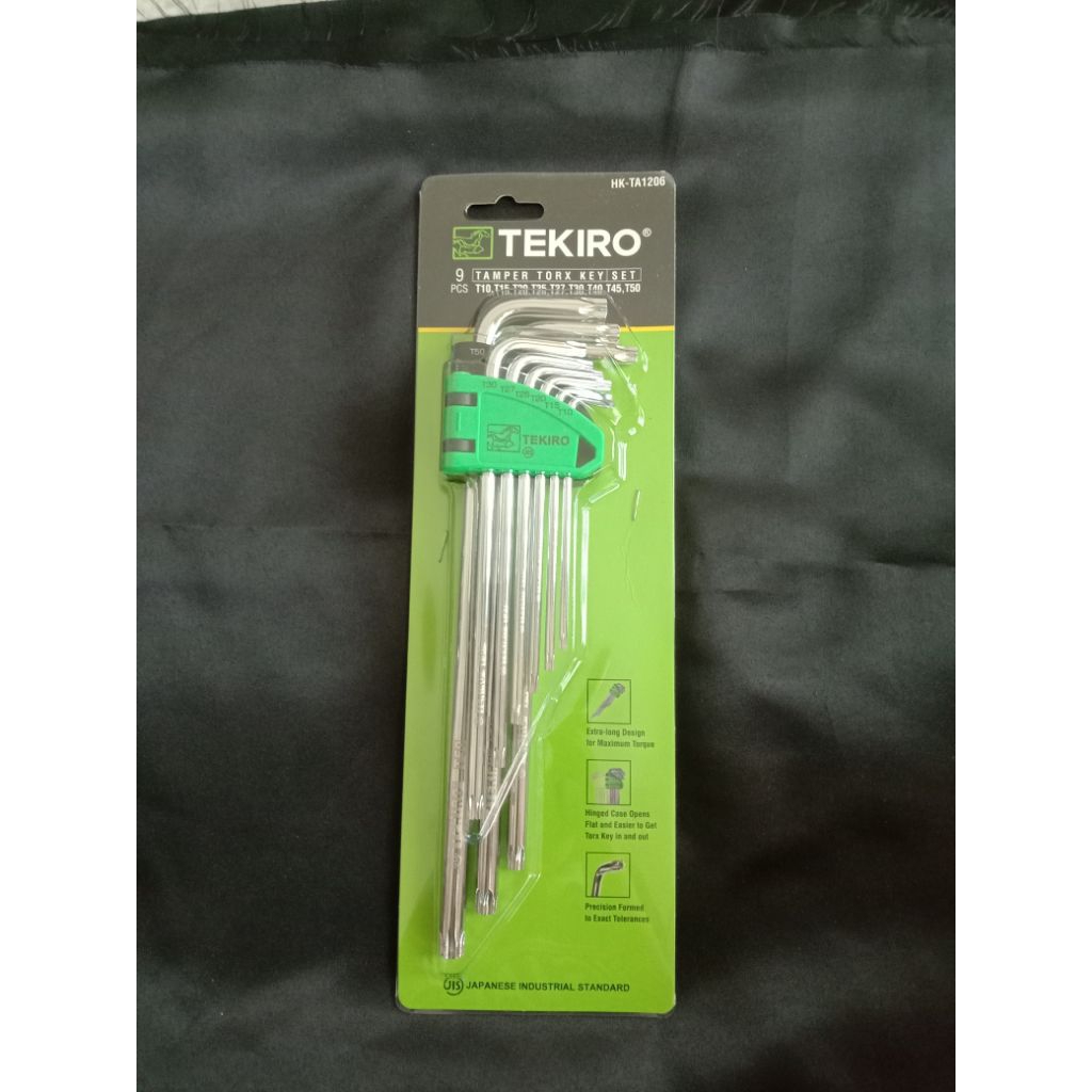 Tekiro Kunci L Bintang Dengan Lubang Tamper Torx  HK-TA1206