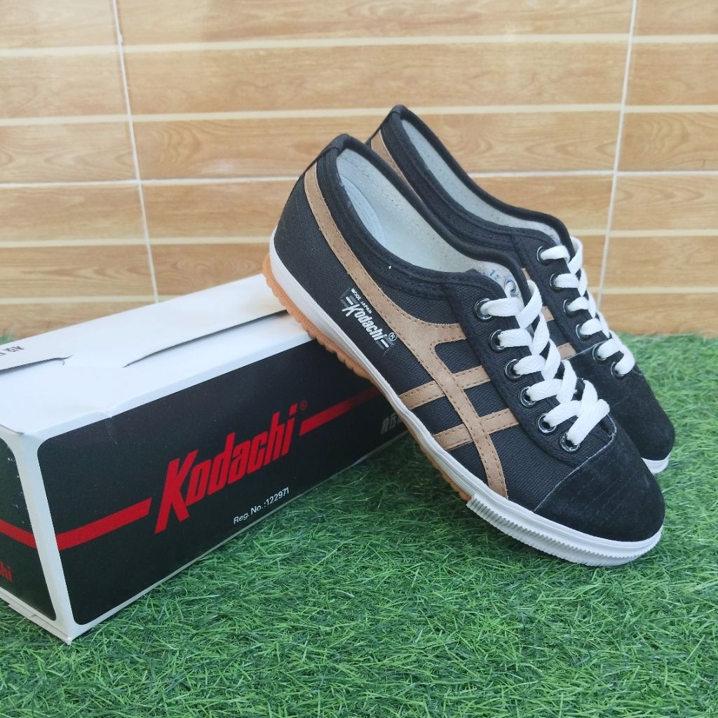 Sepatu Sneakers Casual Sport Kodachi 8172 Hitam Coklat Original Pria Wanita Size 37-43