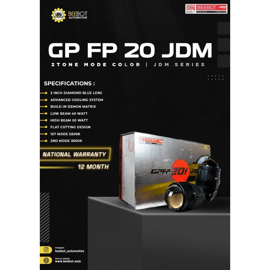 BEEBOT FOGLAMP GP FP20 JDM – 2 WARNA
