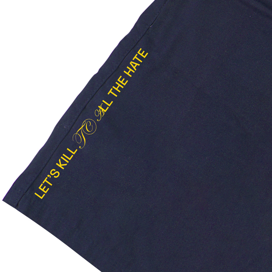 Troy Company Boardshort Navy Love Over Hate - Celana Pendek Biru Navy BBC 3324