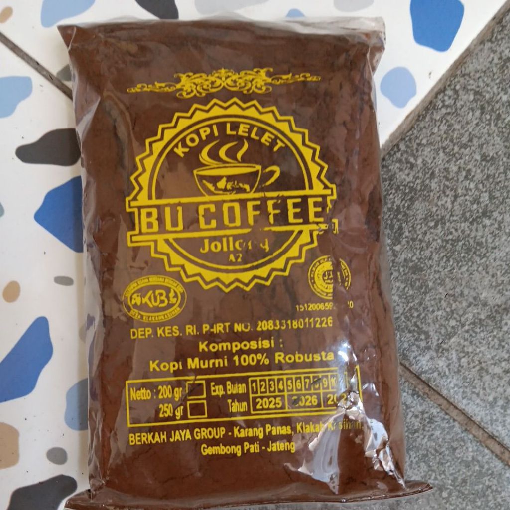 Kopi bubuk / Kopi lelet 200 gr khas jolong pati jawa tengah