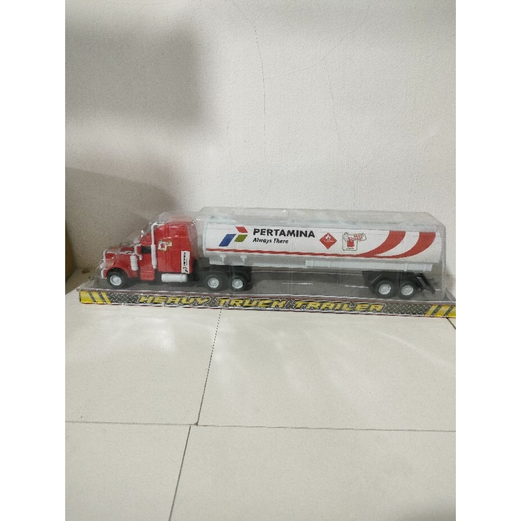 KIDZOONAA - MAINAN IM-392 TRUK TANKI PERTAMINA MINYAK TANGKI OIL KEMASAN MIKA BAGUS