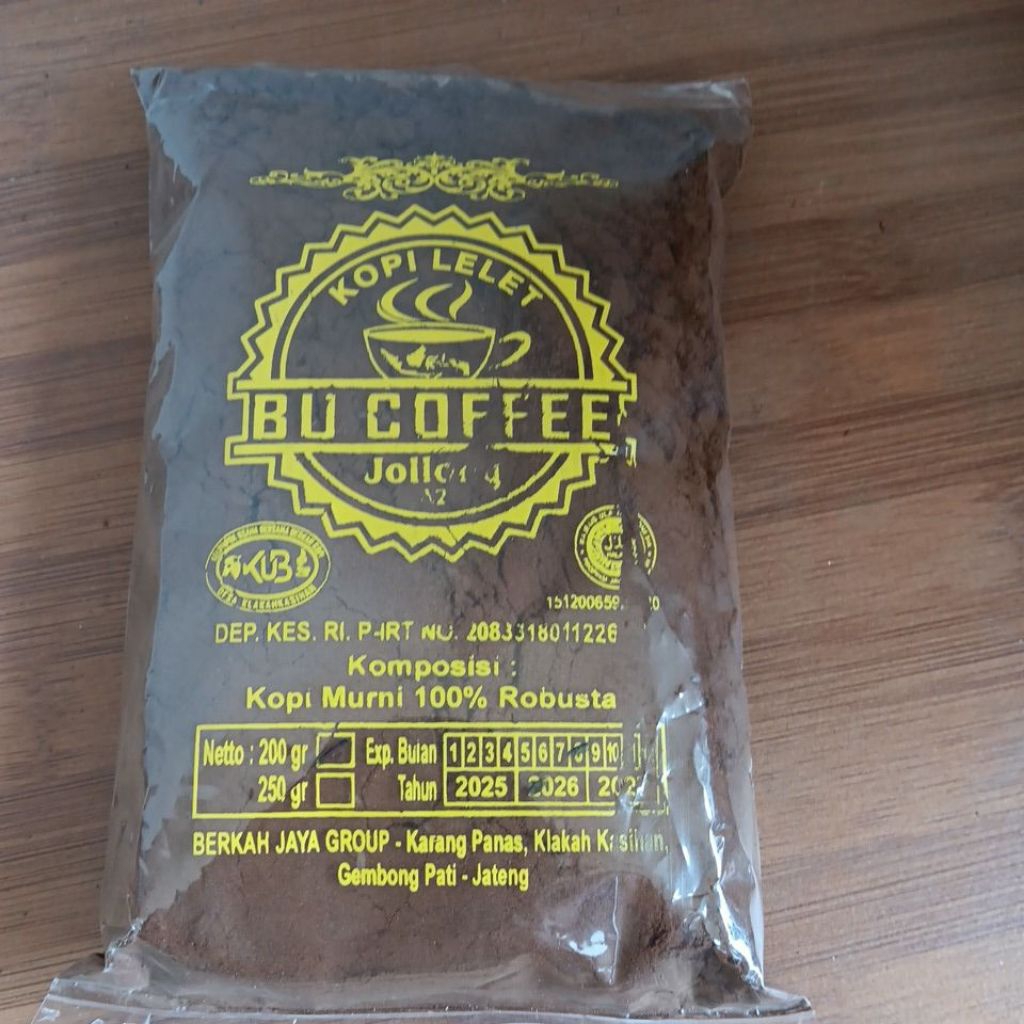 Kopi bubuk / Kopi lelet 200 gr khas jolong pati jawa tengah