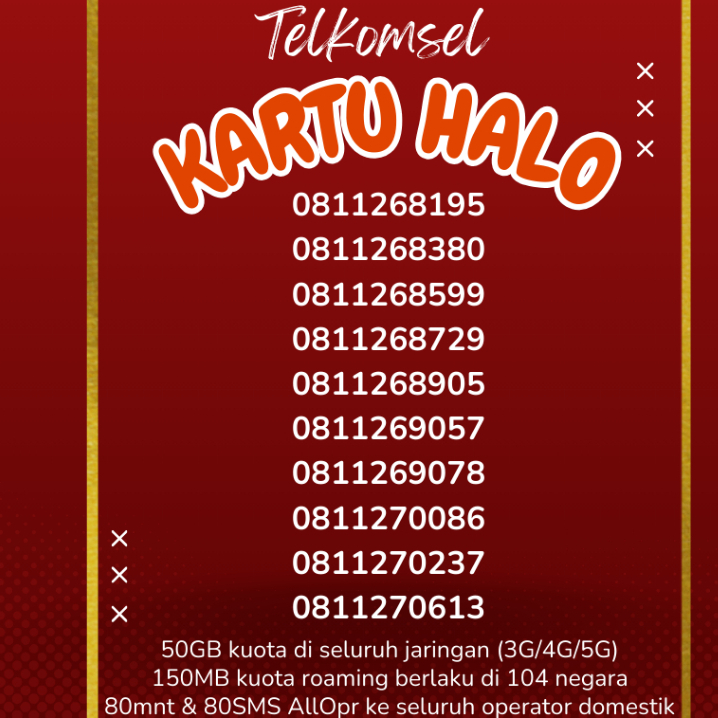 KUOTA 50GB  TELKOMSEL NOMOR CANTIK 10 DIGIT NOMOR LANGKA, NOMOR CANTIK, TELKOMSEL (2)