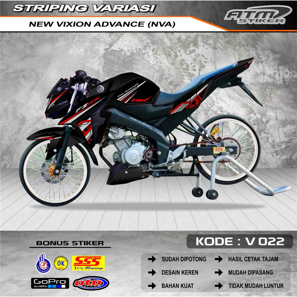 Striping variasi New Vixion Advance (NVA)