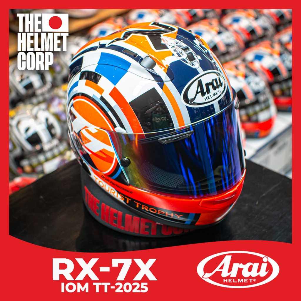 ARAI RX7X IOM TT 2025 LIMITED EDITION HELMET ORIGINAL HELM ARAI
