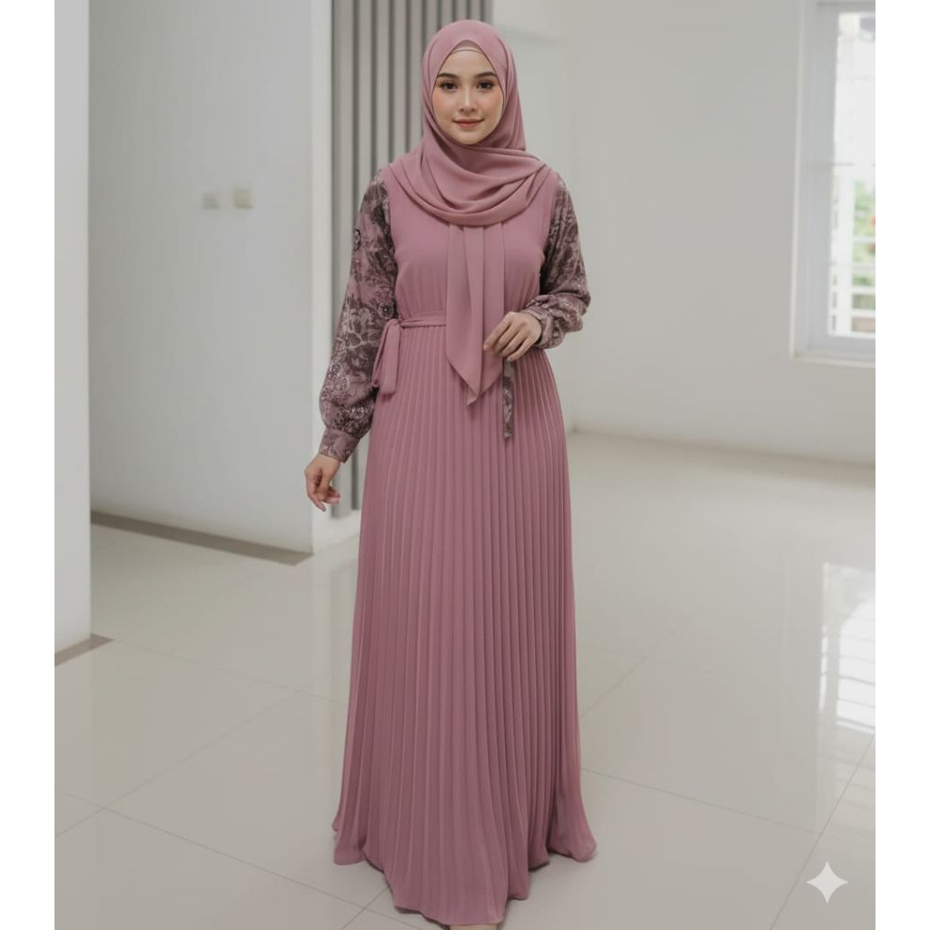 GAMIS PLISKET TERBARU/DRES MOTIF/GAMIS VIRAL MOTIF/GAMIS PREMIUM WANITA