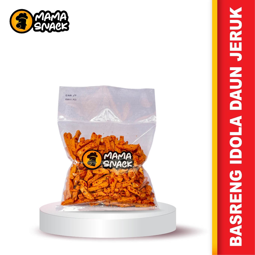 Mama Snack - Snack Basreng Idola Stik Daun Jeruk 400gr