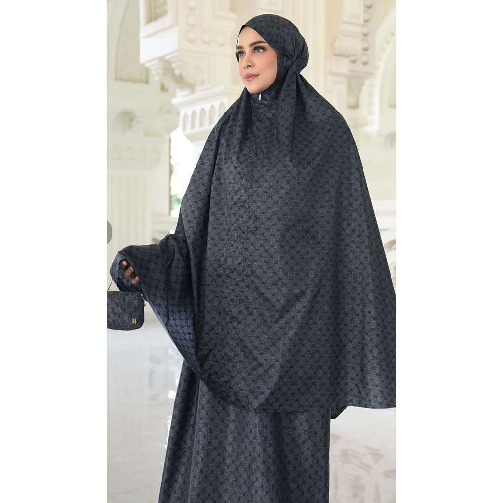monogram prayer robe capsule black buttonscarves