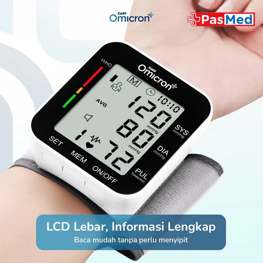 Tensimeter Digital Ukur Tekanan Darah Blood Pressure Voice / Tensimeter Digital Suara TaffOmicron - 