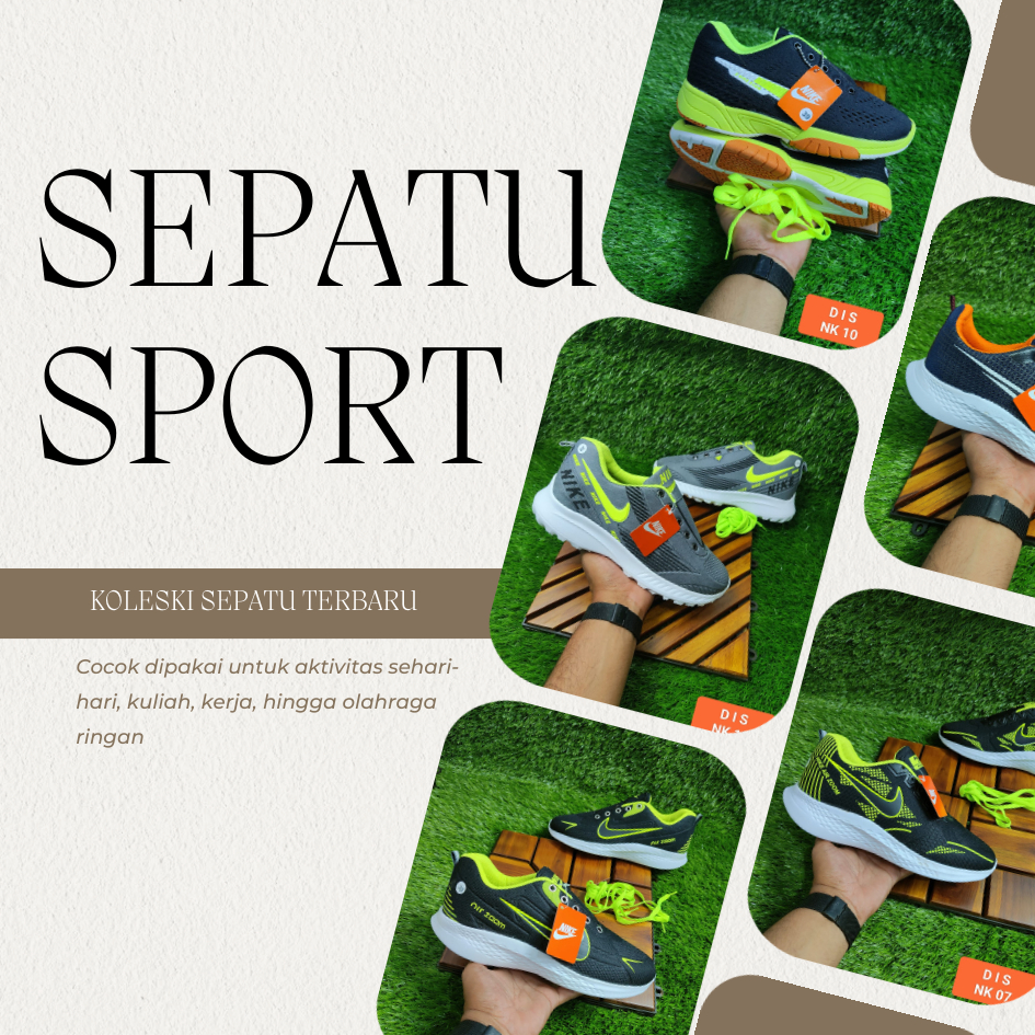 SEPATU SPORT SERIES - DIS SHOES - NK05 NK07 NK10 NK13
