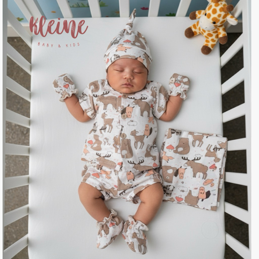 KLEINE BABY & KIDS - MILO SWADDLE POP SET BOYS/BEDONG SET/BEDONG BAYI/BEDONG SET BAJU/BEDONG SET