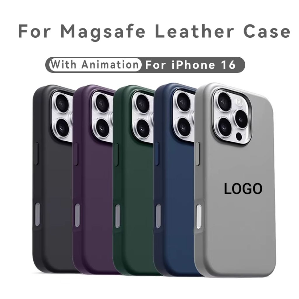 Leather Case with MagSafe iPhone 16 Plus Pro Max Animation