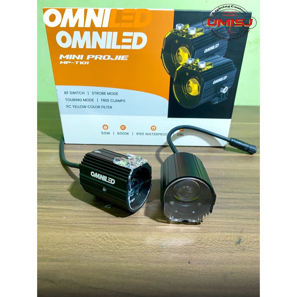 lampu mini proji omniled mp-T101 buat motor