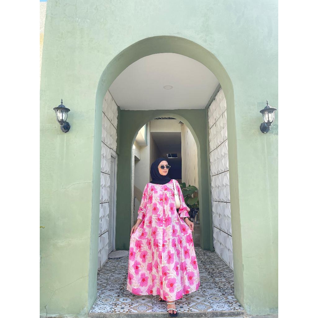 GAMIS SABILLA | Rayon Viscose Motif | Grosir