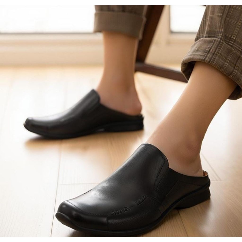 Sandal Sepatu Kulit Pria Buccheri - CP9001