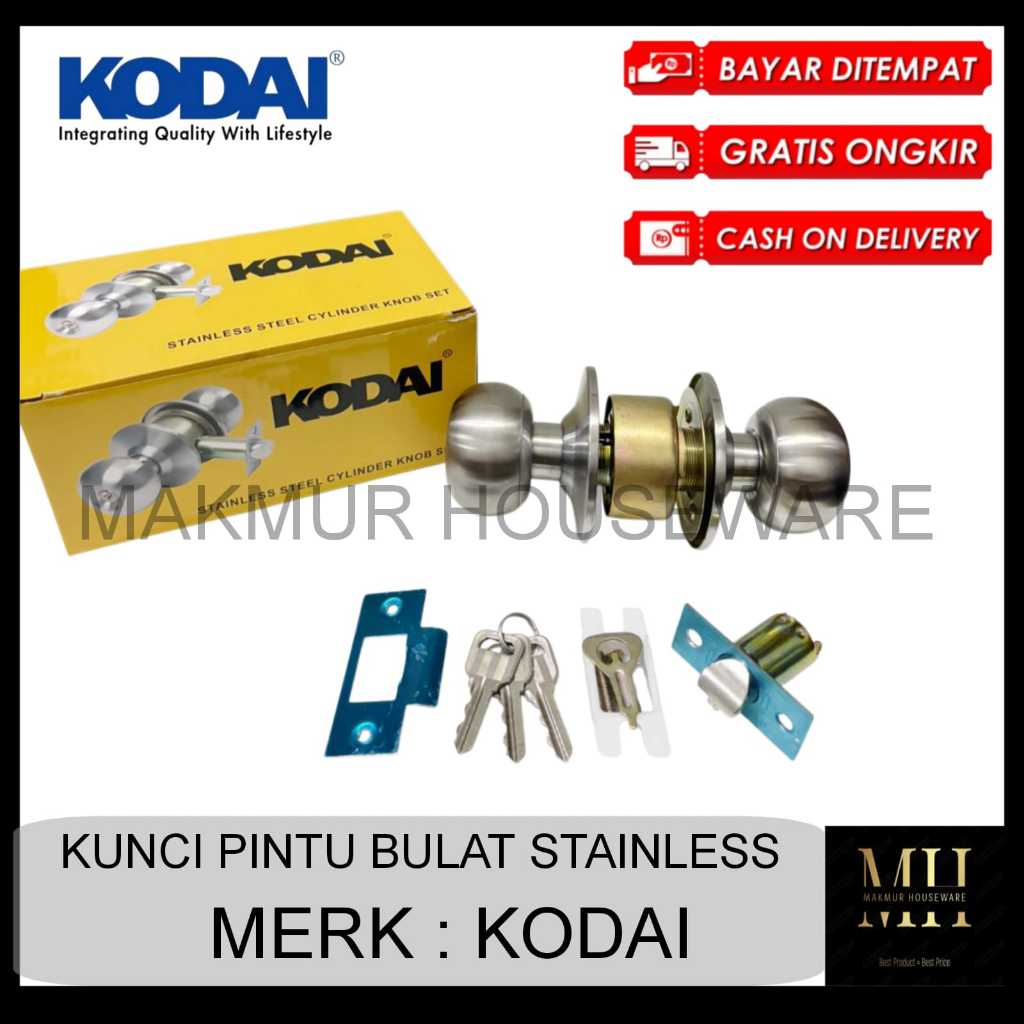 Kunci Bulat / Handle Pintu / Kunci Pintu Kamar Mandi / Kunci Pintu Kamar Mandi