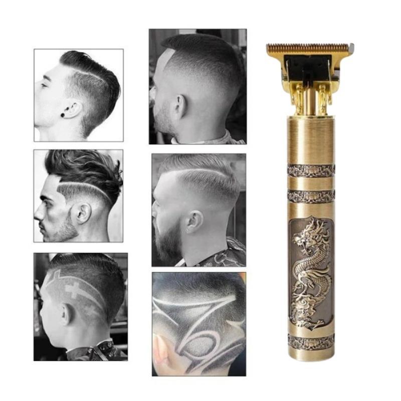 Alat Cukur mesin cukur rambut elektrik Vintage T9 dragon naga hair