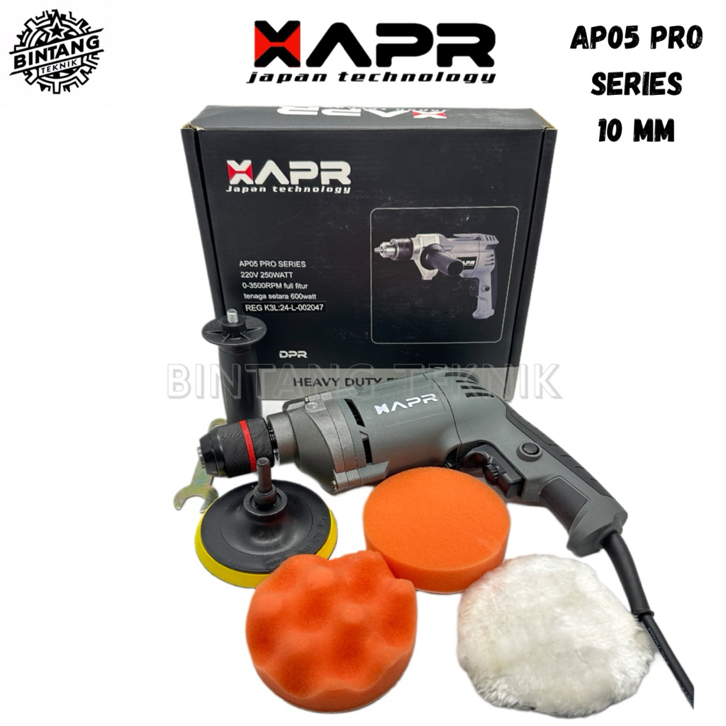 APR MESIN BOR LISTRIK 10MM AP05 PRO SERIES / MESIN BOR POLES MOBIL MOTOR / APR BOR POLES