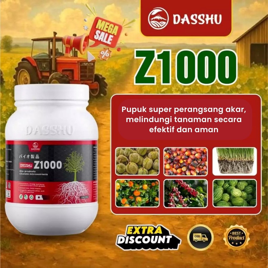 DASSHU Z1000 - Solusi Perangsang Akar Alami untuk Tanaman Padi, Sayuran, dan Buah