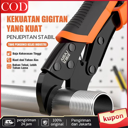 7-9-10 Inci Tang Buaya, Tang Pengunci Ujung Melengkung, Tang Buaya, Pemotong Kawat, Tang Buaya Ujung