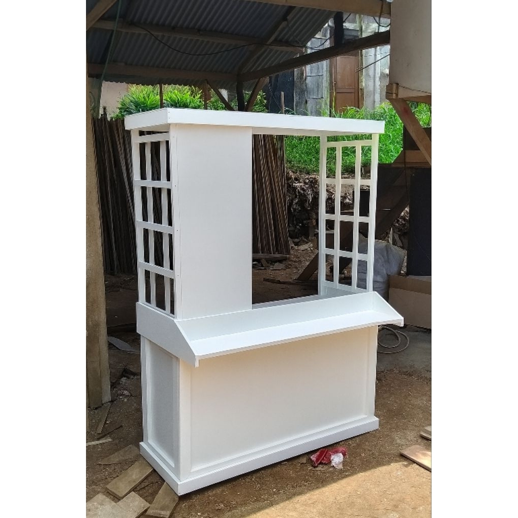 booth lipat portable bongkar pasang booth anyam stand meja jualan meja dagang meja angkringan booth 