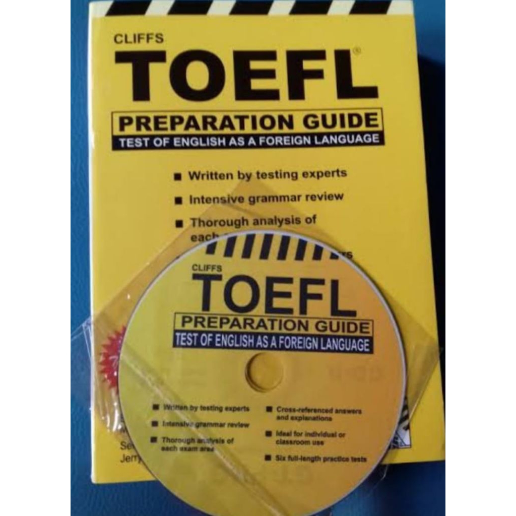 Buku Preparation Guide"CLIFFS TOEFL" +include CD original
