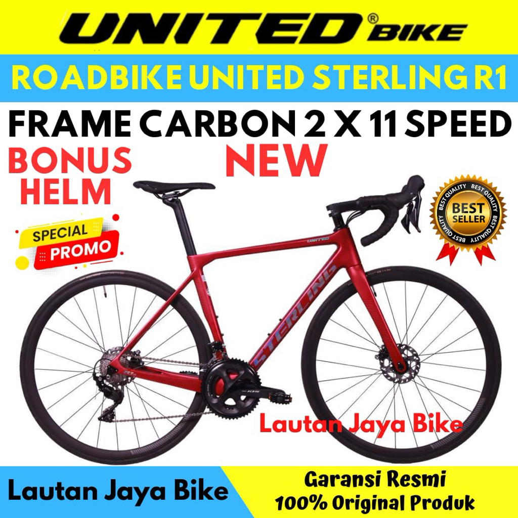 SEPEDA ROADBIKE UNITED STERLING R1 Size 50 CARBON DISCBRAKE