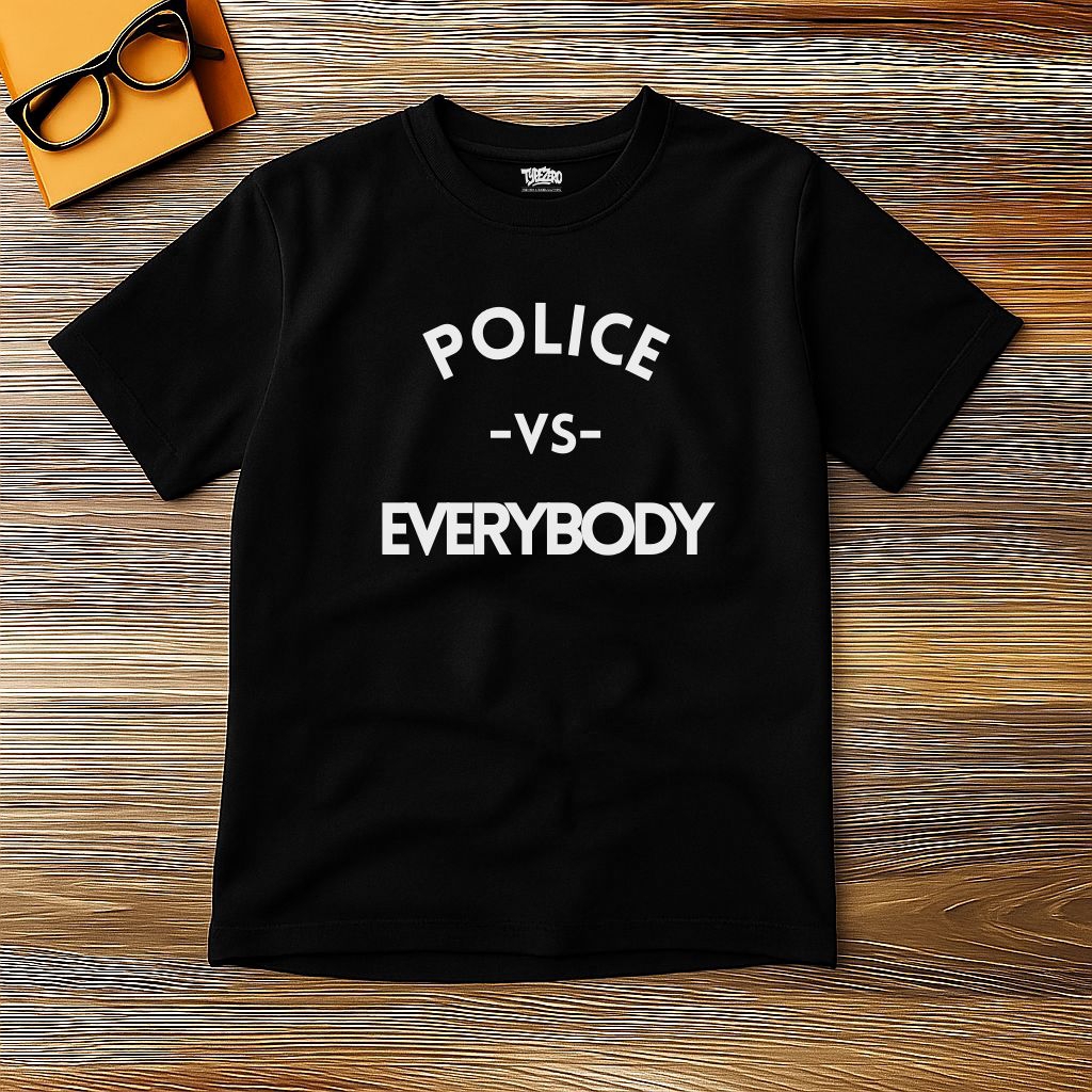 TYPEZERO Kaos Distro Original T-Shirt || Police vs Everybody