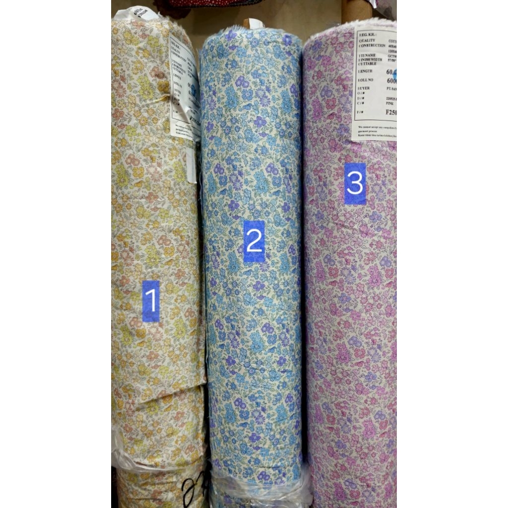 KAIN BAHAN KATUN JEPANG TOKAI SENKO ORIGINAL PREMIUM HARGA PER SETENGAH MTR