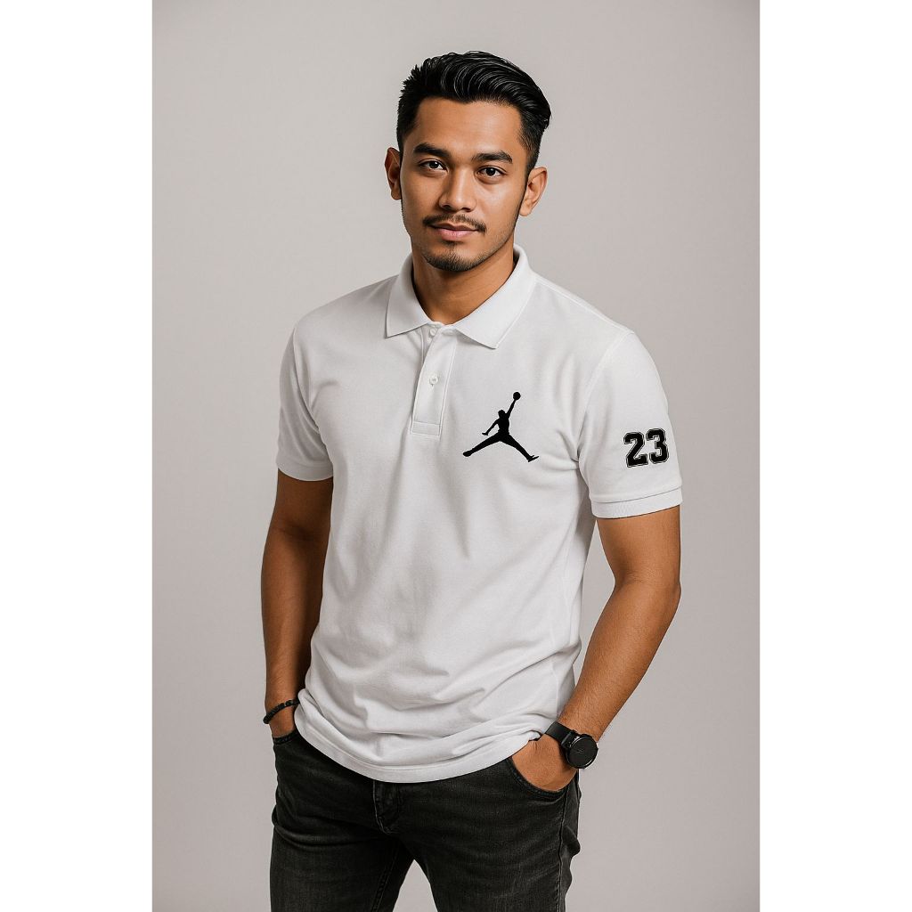 Jordan Kaos Kerah Pria Impor Polo Shirt Casual Lengan Pendek Katun Premium Original