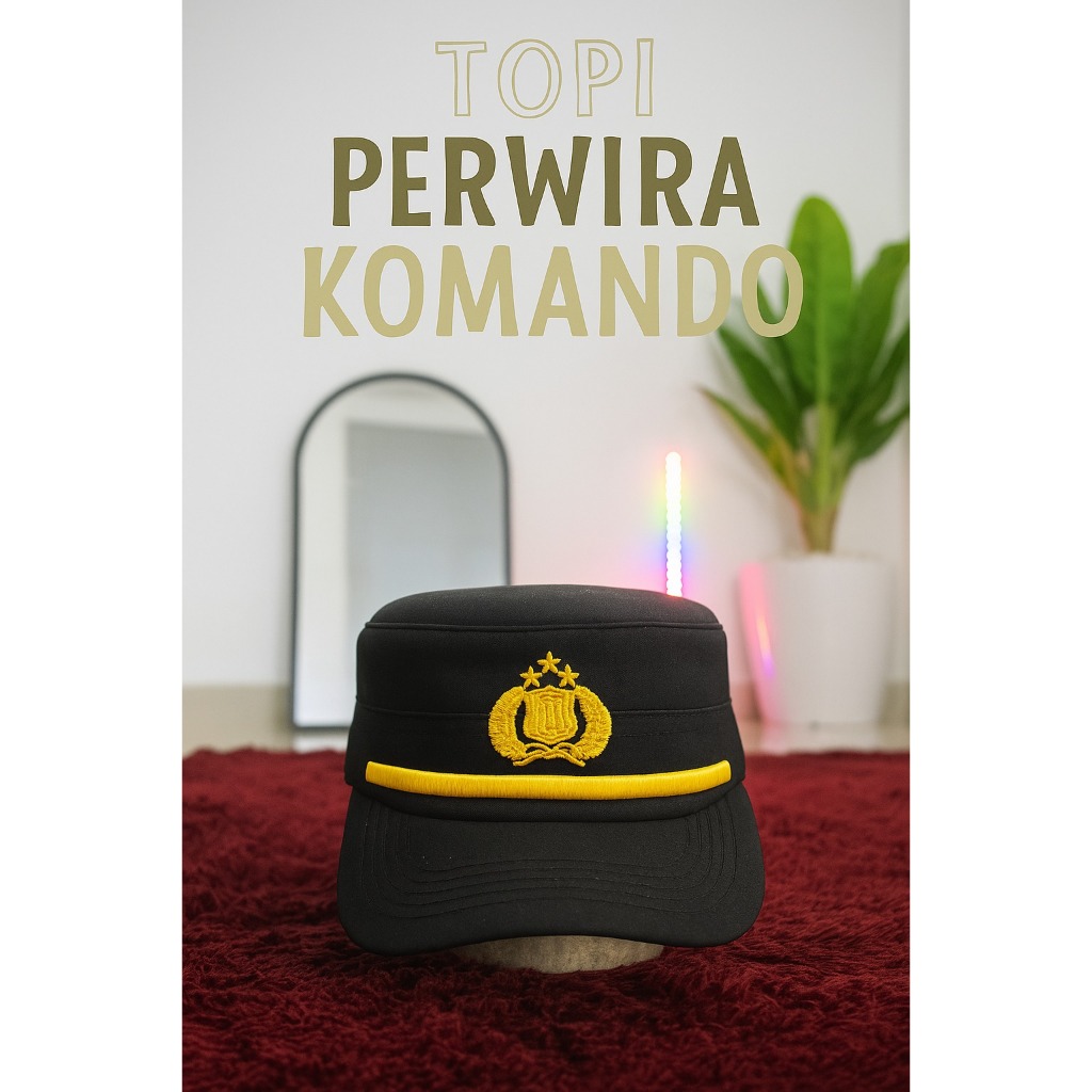 TOPI PAMA | TOPI PERWIRA KOMANDO | TOPI POLISI | TOPI POLRI BAHAN BERKUALITAS
