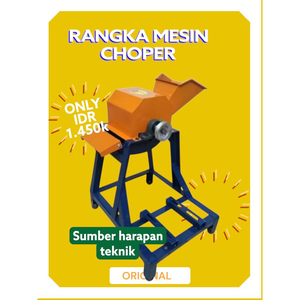 Rangka mesin choper multifungsi