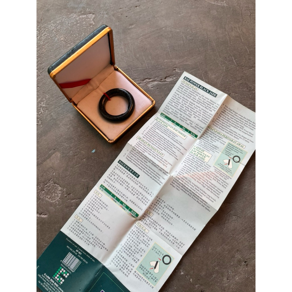 BATU GIOK K LINK BLACK JADE