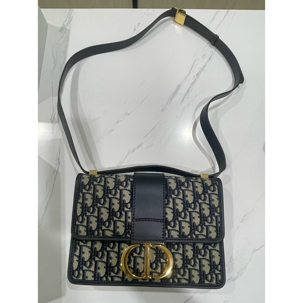 Tas wanita kualitas original Dior 30 Montaigne leather asli