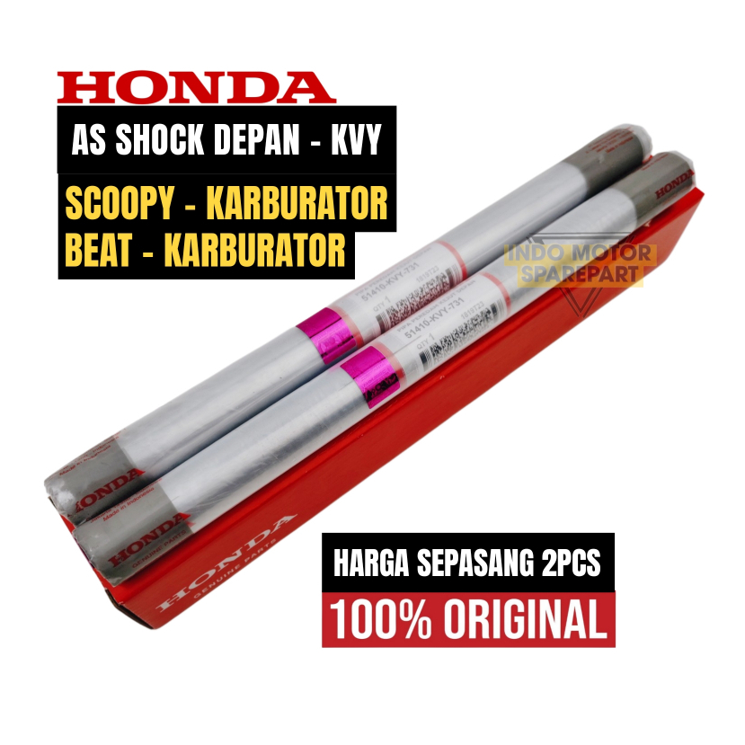 AS SHOCK DEPAN ASLI HONDA BEAT KARBU,SCOOPY KARBU ORIGINAL KVY
