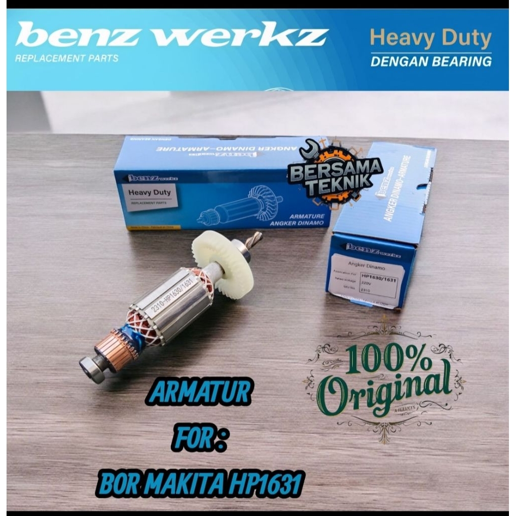 Benz Armature Angker Dinamo Mesin Bor Makita HP1630/HP1631 Armatur Angker Dinamo Benz HP1630