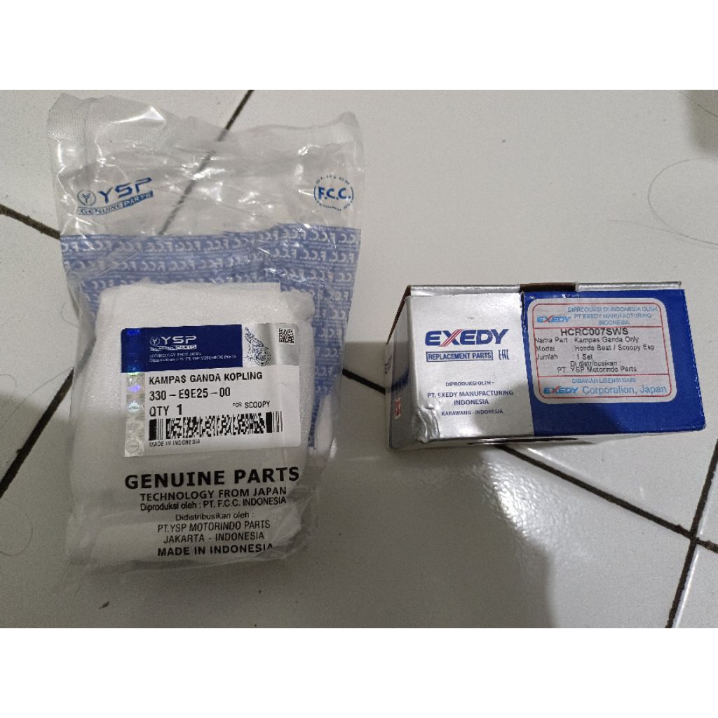 Kampas Ganda Exedy Scoopy Esp/FI 2017-2024 beat new, beat street, beat deluxe