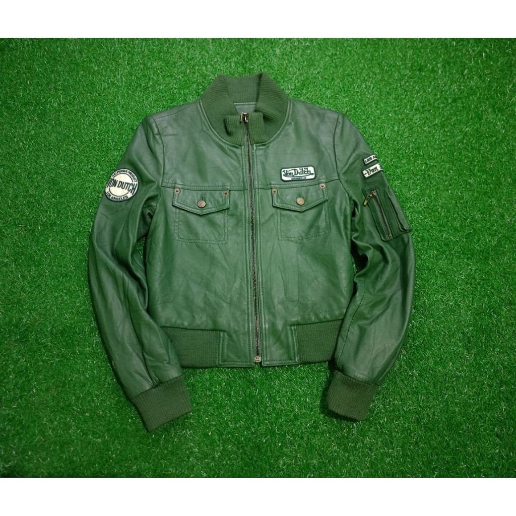 leather jacket Von Dutch