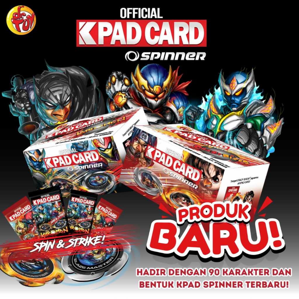 kpad karoman crazy bird tatakan karoman alas karoman / kpad spinner