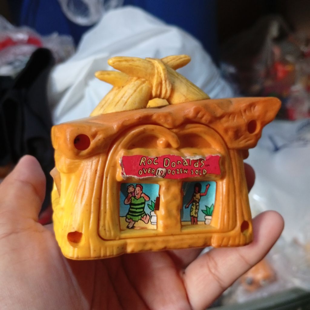 happy meal toys Flintstones rare vintage roc donalds