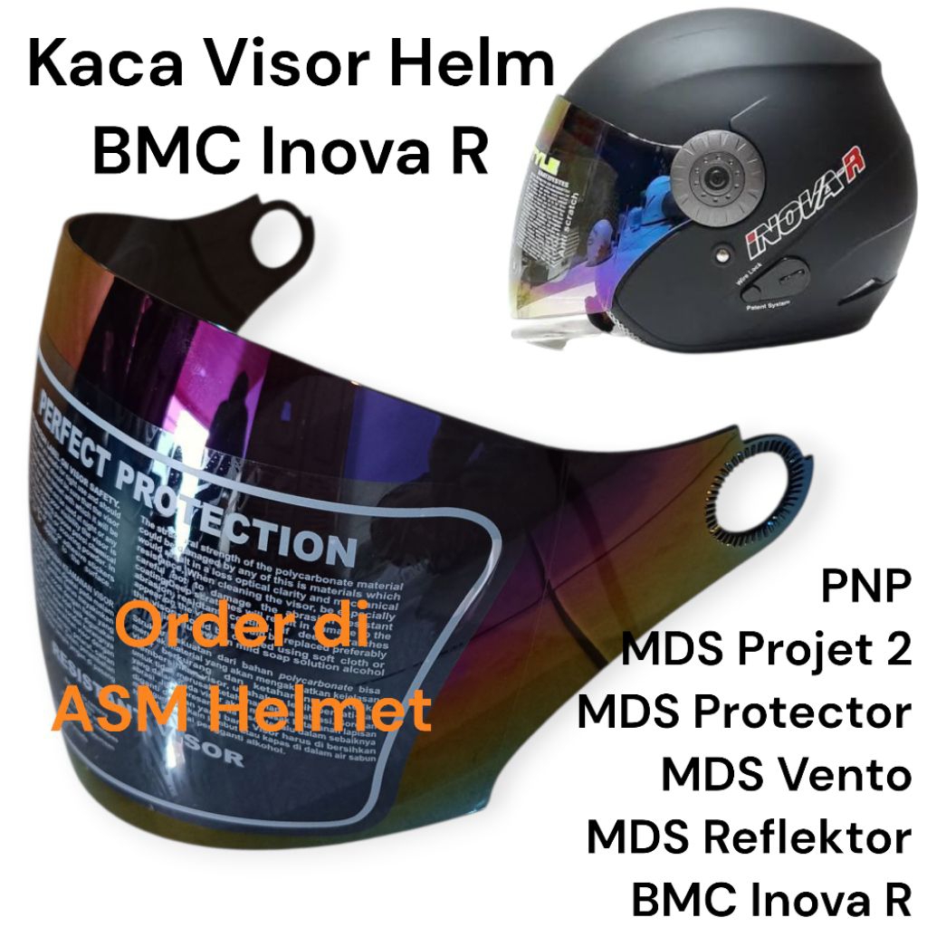 Kaca Visor Helm BMC Inova Kaca Helm BMC Inova R