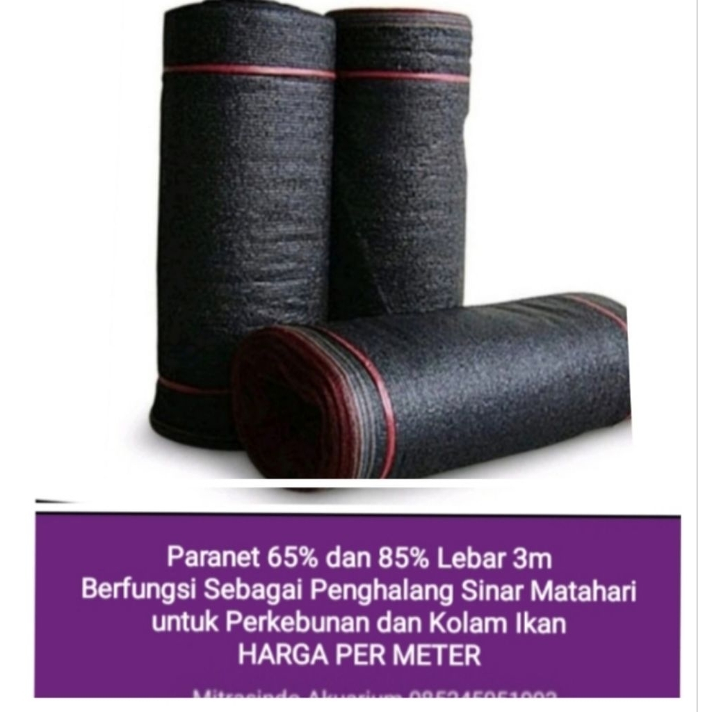 Paranet 90% Lebar 3 Meter - Harga Permeter