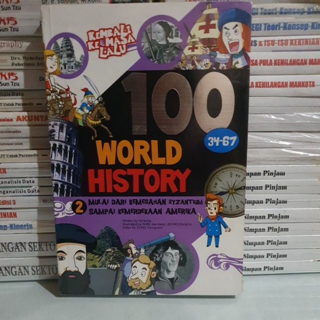 BUKU ORIGINAL KEMBALI KE MASA LALU - 100 WORLD HISTORY