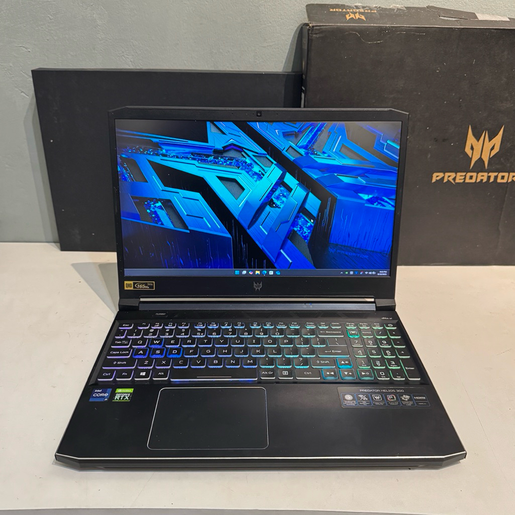 Laptop Gaming Acer Predator Helios 300 Ph315 i9 11900H 16GB 512SSD RTX 3070 8GB W11+OHS 15.6QHD 165H