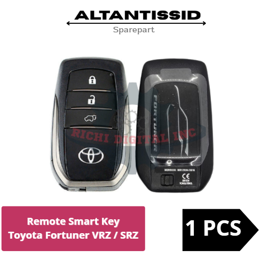 Remote Smart Key Toyota Fortuner VRZ SRZ Original